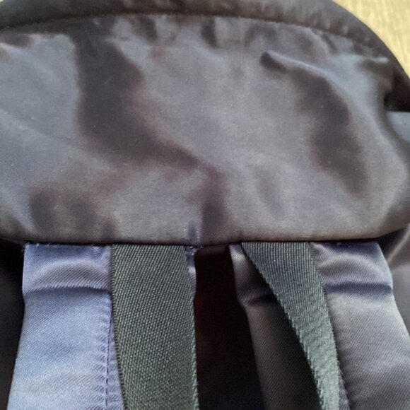 PORTER Yoshida & Co. Japan Backpack Satin Daypack Navy Blue Slouchy 14" x 16" - Picture 7 of 12